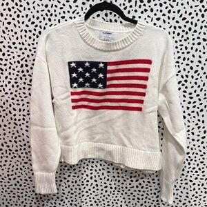 Old Navy Patriotic Flag Knit Sweater Size Small